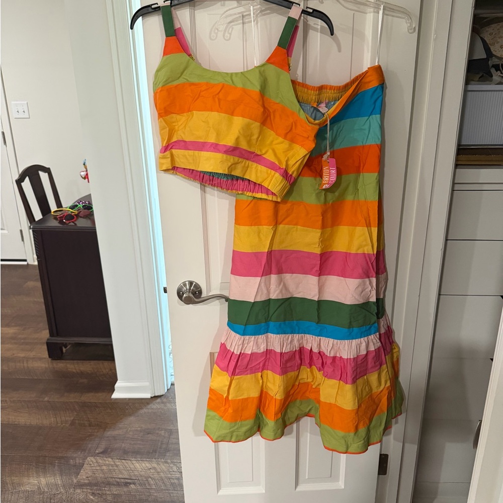Colorful Striped Maxi Dress